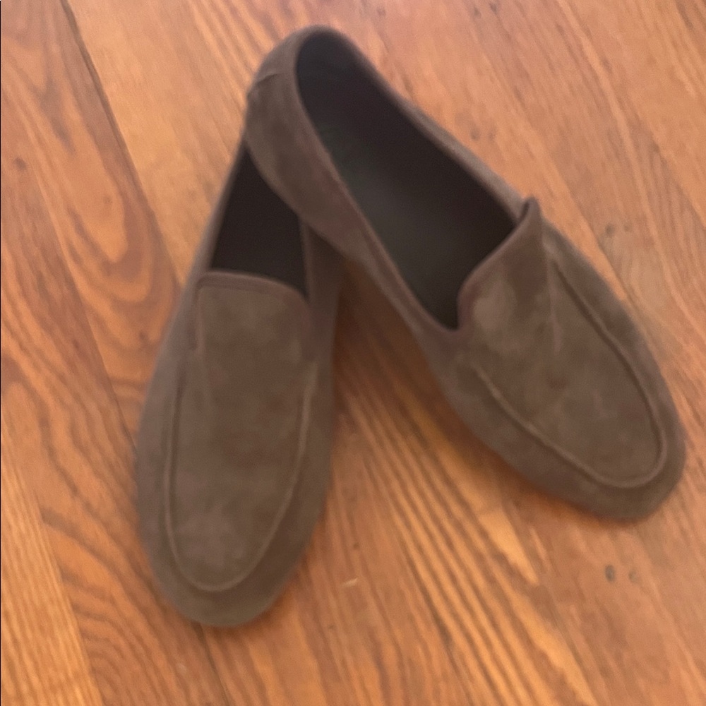 Zara men’s Brown Suede Slip-On Loafers